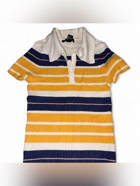 Forever 21 Ribbed Polo Top